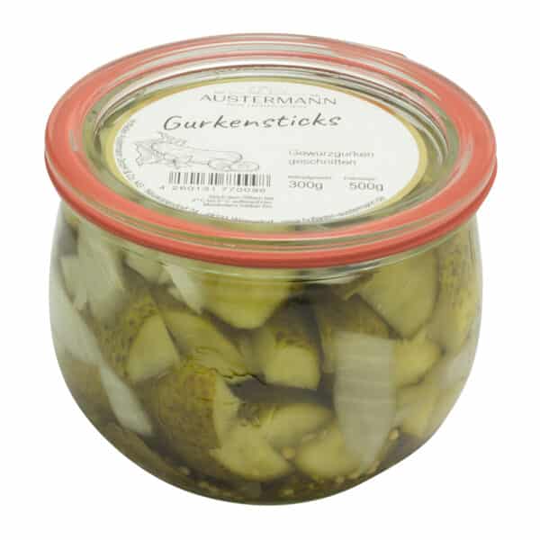 Hofladen Austermann-Gurkensticks-0,5 L im Glas