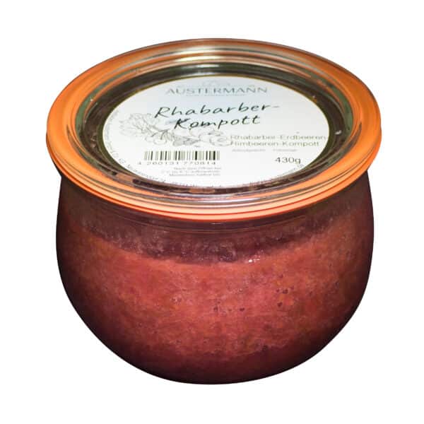 Hofladen Austermann-Rhabarberkompott-0,5 L im Glas