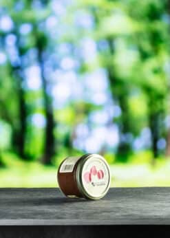 Hofladen Austermann | Fruchtaufstrich | Himbeere mit weißer Schokolade | 180g im Glas