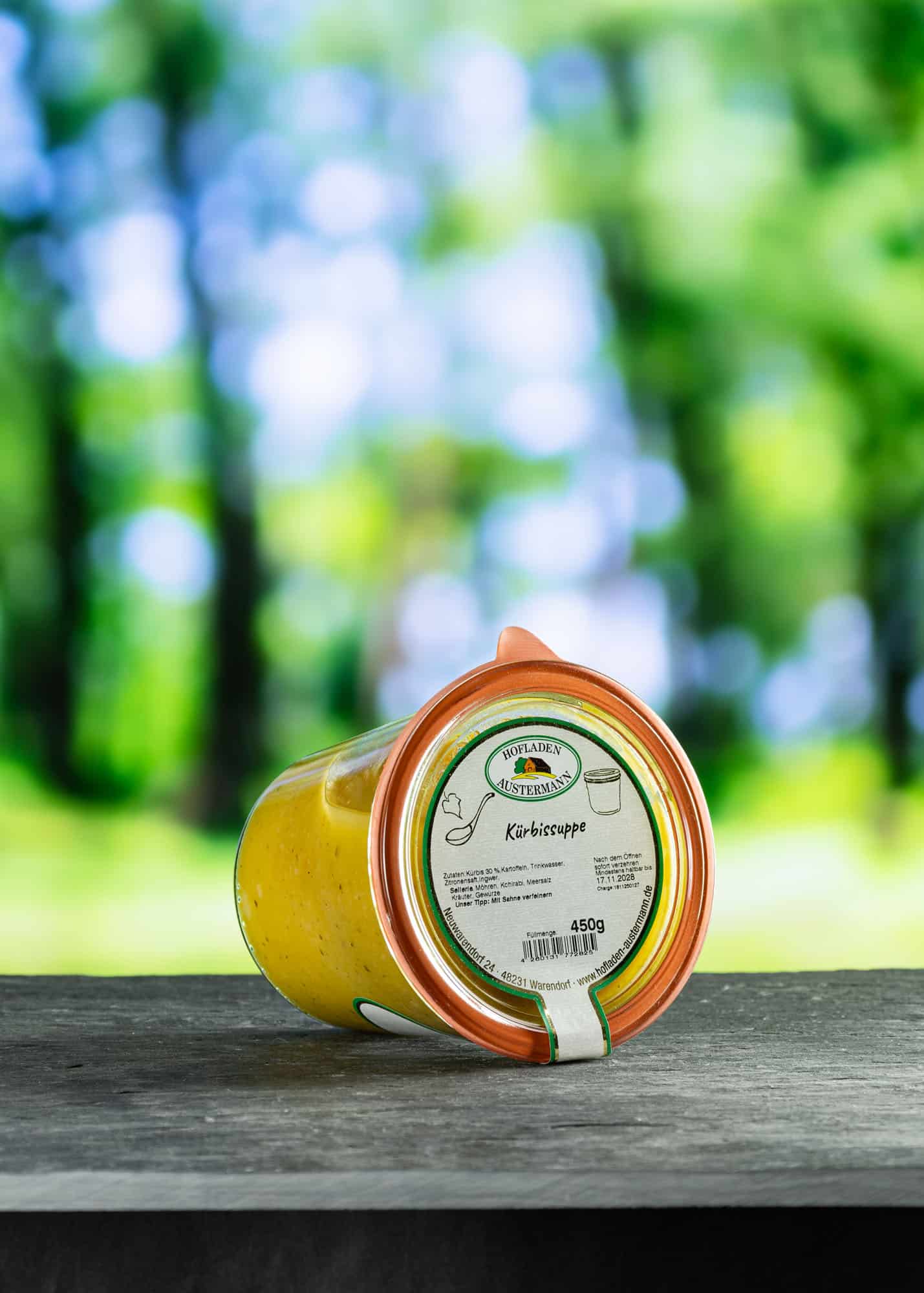 Hofladen Austermann | Kürbissuppe (vegan) | 450 g im Glas